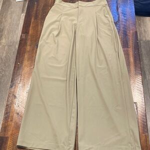 Athleta Wide Leg Pants in Beige